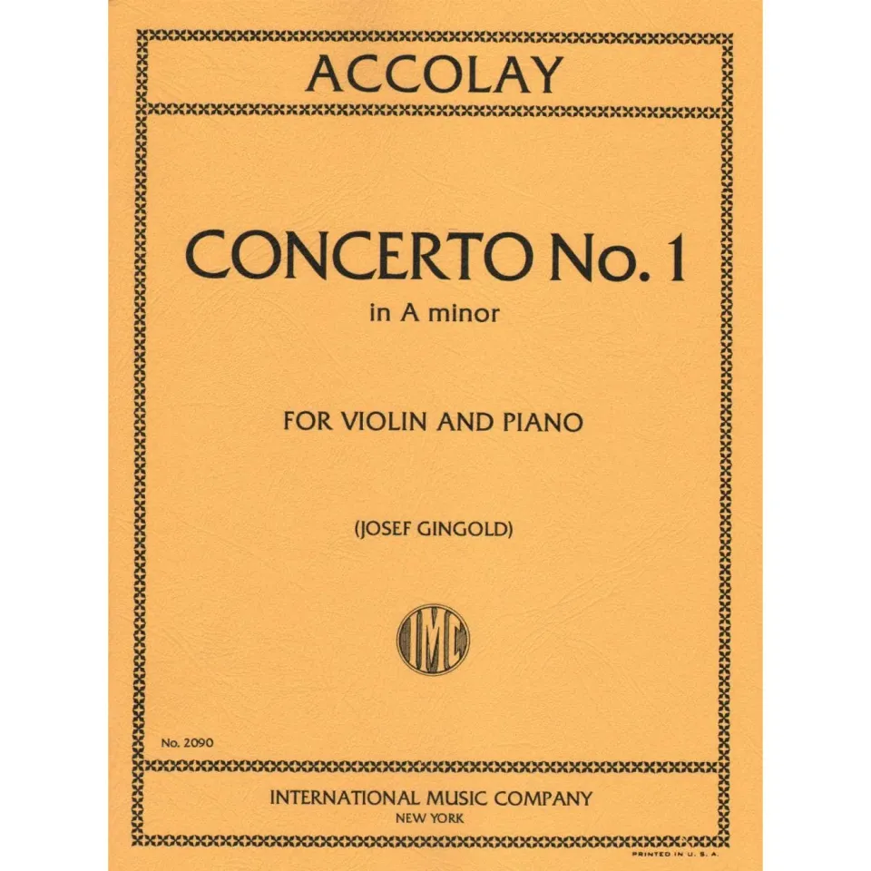 Accolay Violinkonzert Nr 1 a-moll Noten Gingold Violine