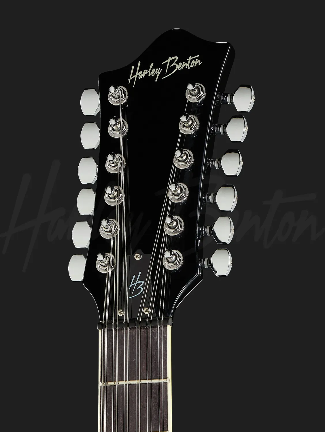 Harley Benton Tribute RB-612 BK 12-Saiter E-Gitarre Black
