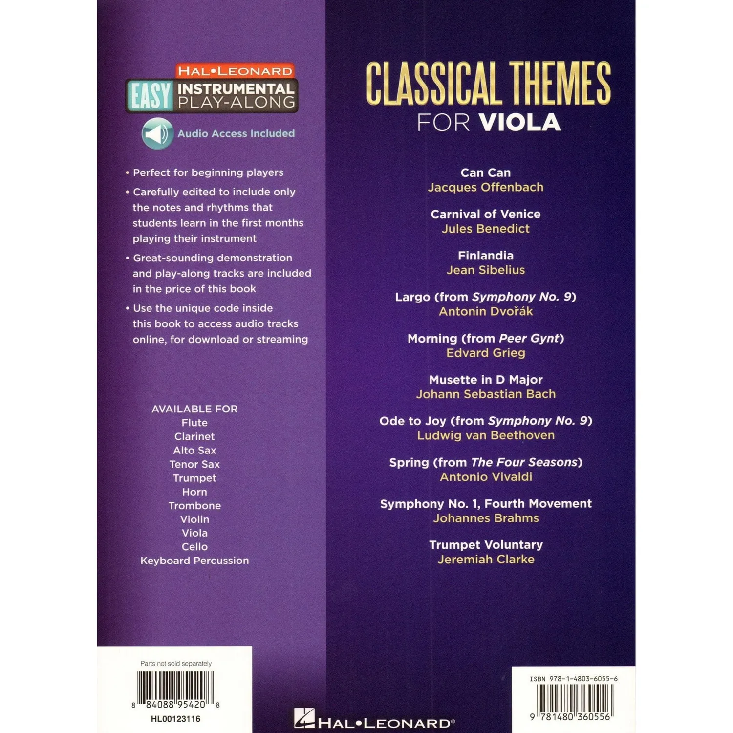 Shar Music Classical Themes Bratschen-Noten für Viola mit Audio
