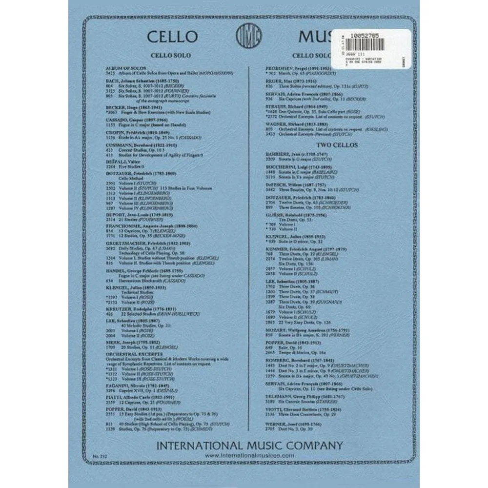 Paganini Moses-Variationen Cello Klaviernoten Fournier