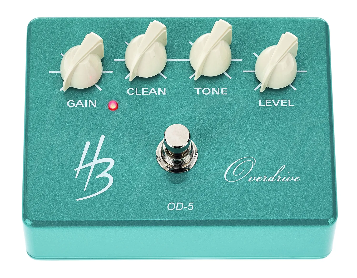 Harley Benton Custom Line OD-5 Overdrive Effektpedal Gitarre Clean-Mix