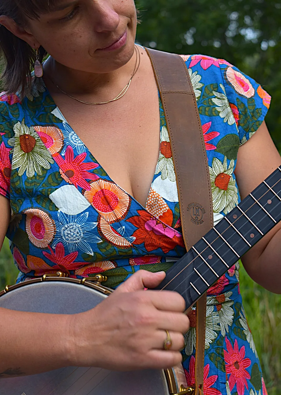Pisgah Sawyer Strap Banjo Gurt Leder 5 cm Crazyhorse