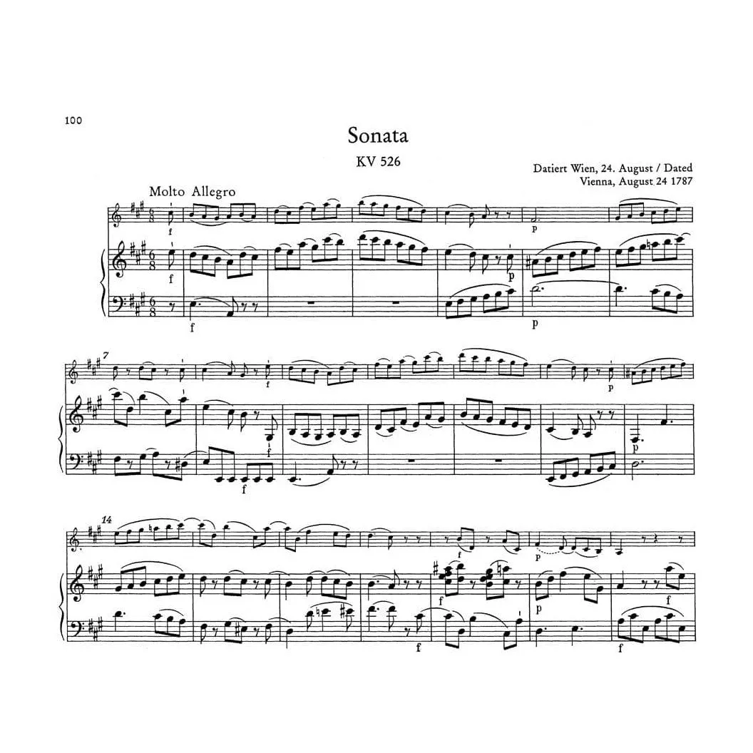 Bärenreiter Mozart Klavier Violine Bd. 2 Urtext Noten