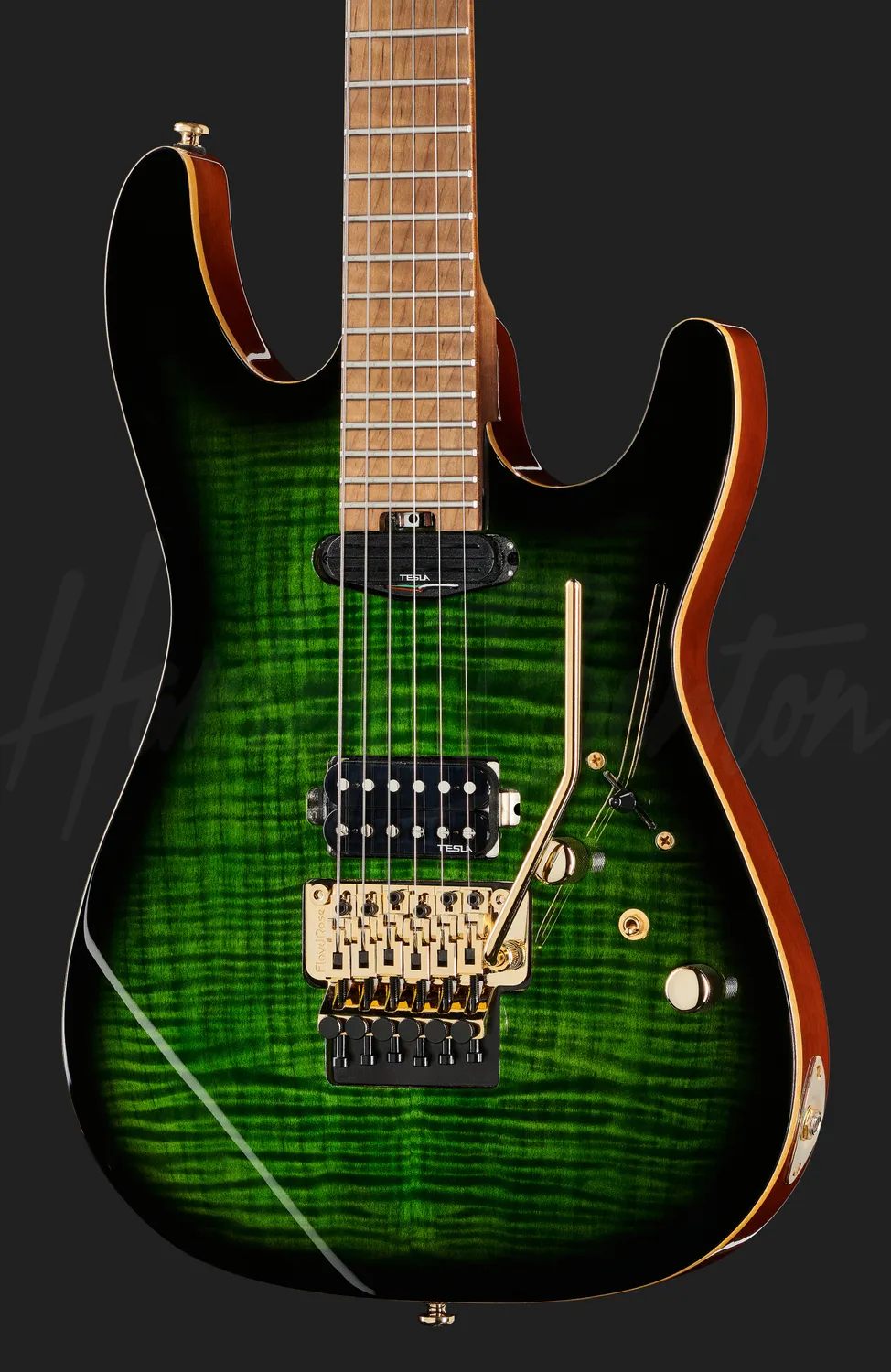 Harley Benton Guitar MAX Fusion E-Gitarre Emerald Green