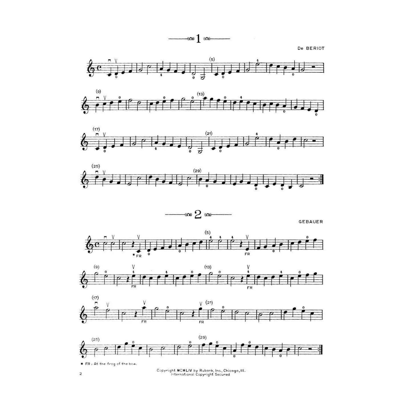 Whistler First Etude Album Violin-Noten 60 Etüden erste Lage