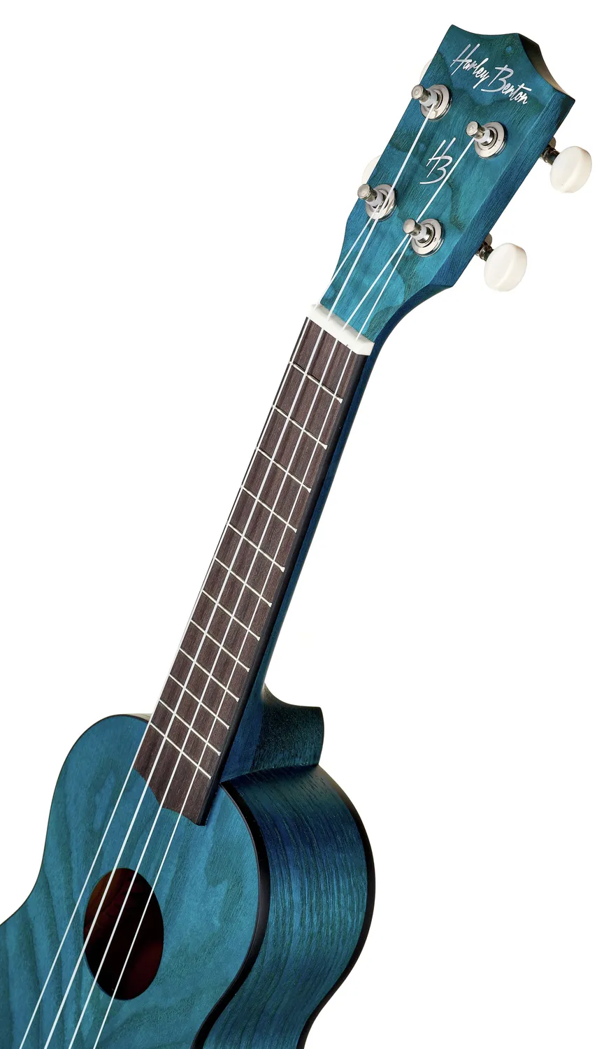 Harley Benton Standard UK-12 Stain Ash Blue Sopran-Ukulele