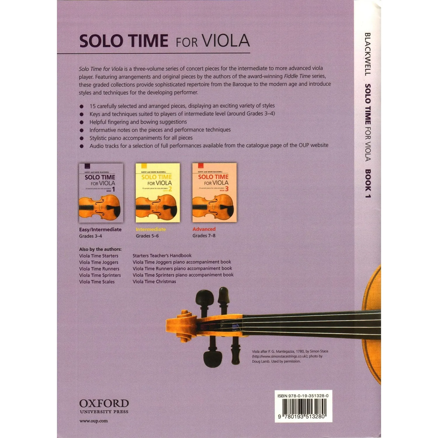 Shar Music Solo Time Viola 1 Noten Blackwell Oxford