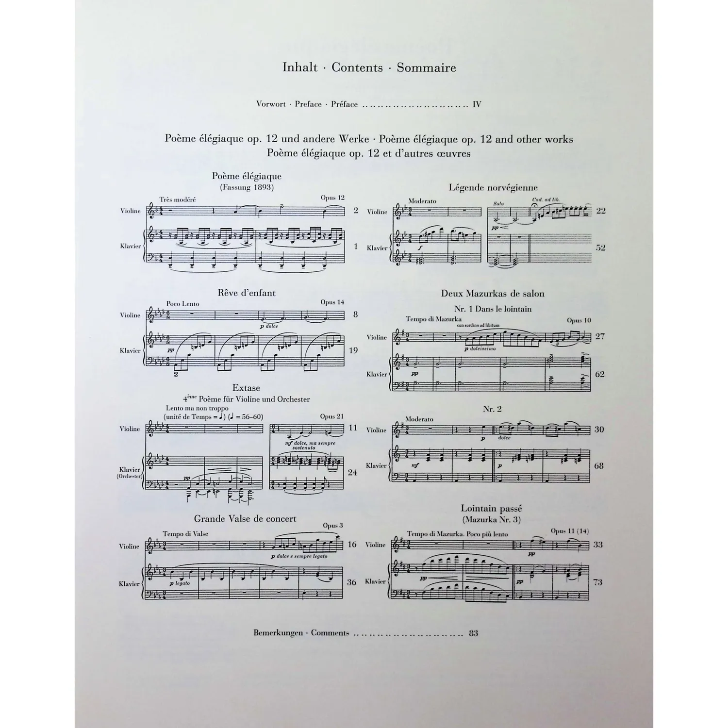 Henle Ysaÿe Poème élégiaque Violine Noten Urtext
