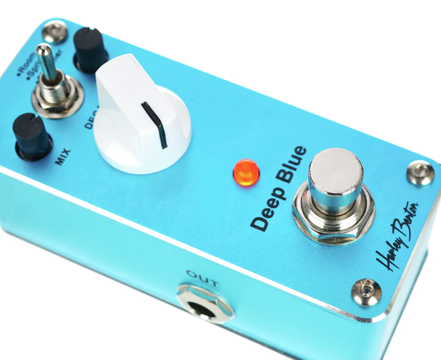 Harley Benton Standard MiniStomp Deep Blue Effektpedal Reverb