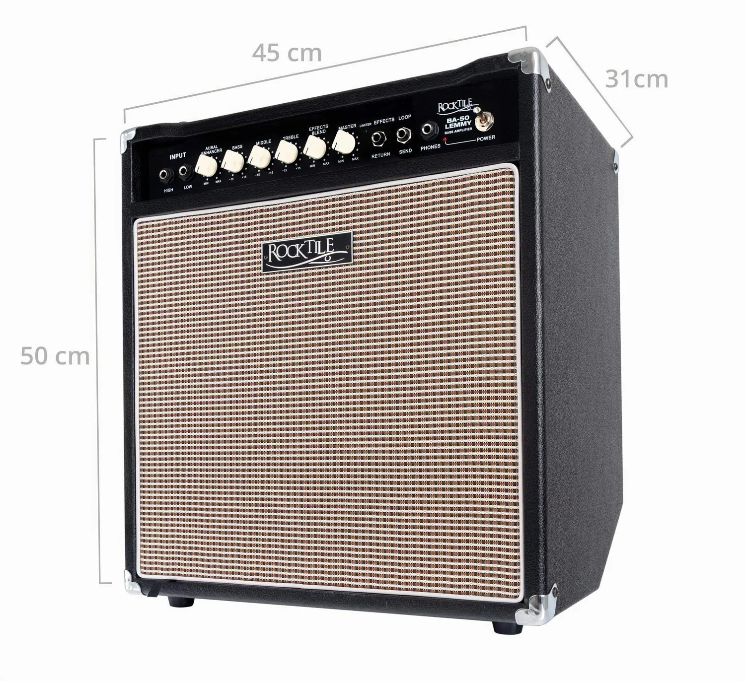 Rocktile BA-50 Lemmy Basscombo 50 Watt schwarz