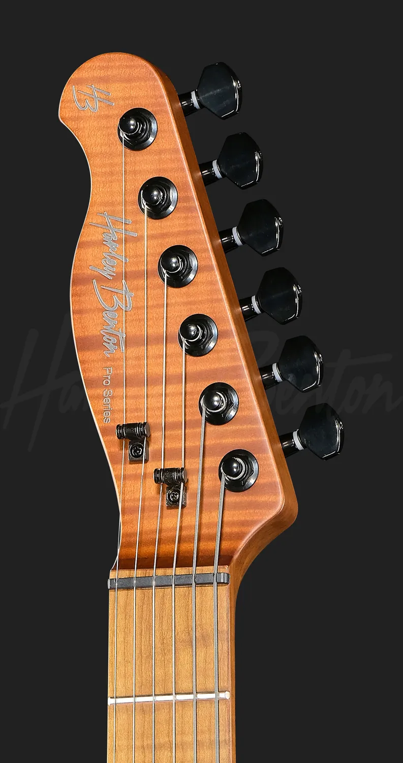 Harley Benton Fusion-T II HH LH MN HT BM E-Gitarre Black Linkshänder