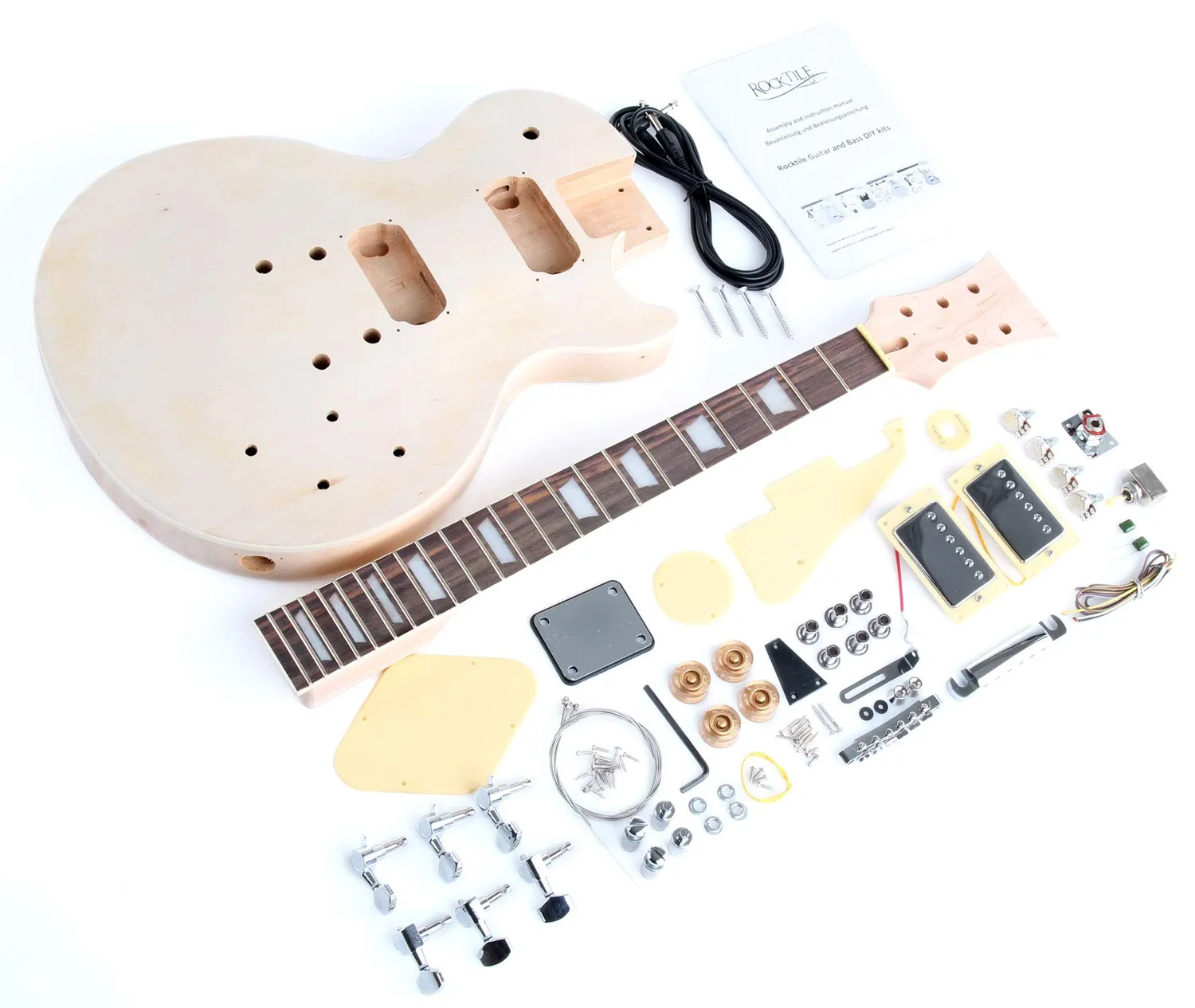 Rocktile Single Cut E-Gitarren-Bausatz Mahagoni Humbucker