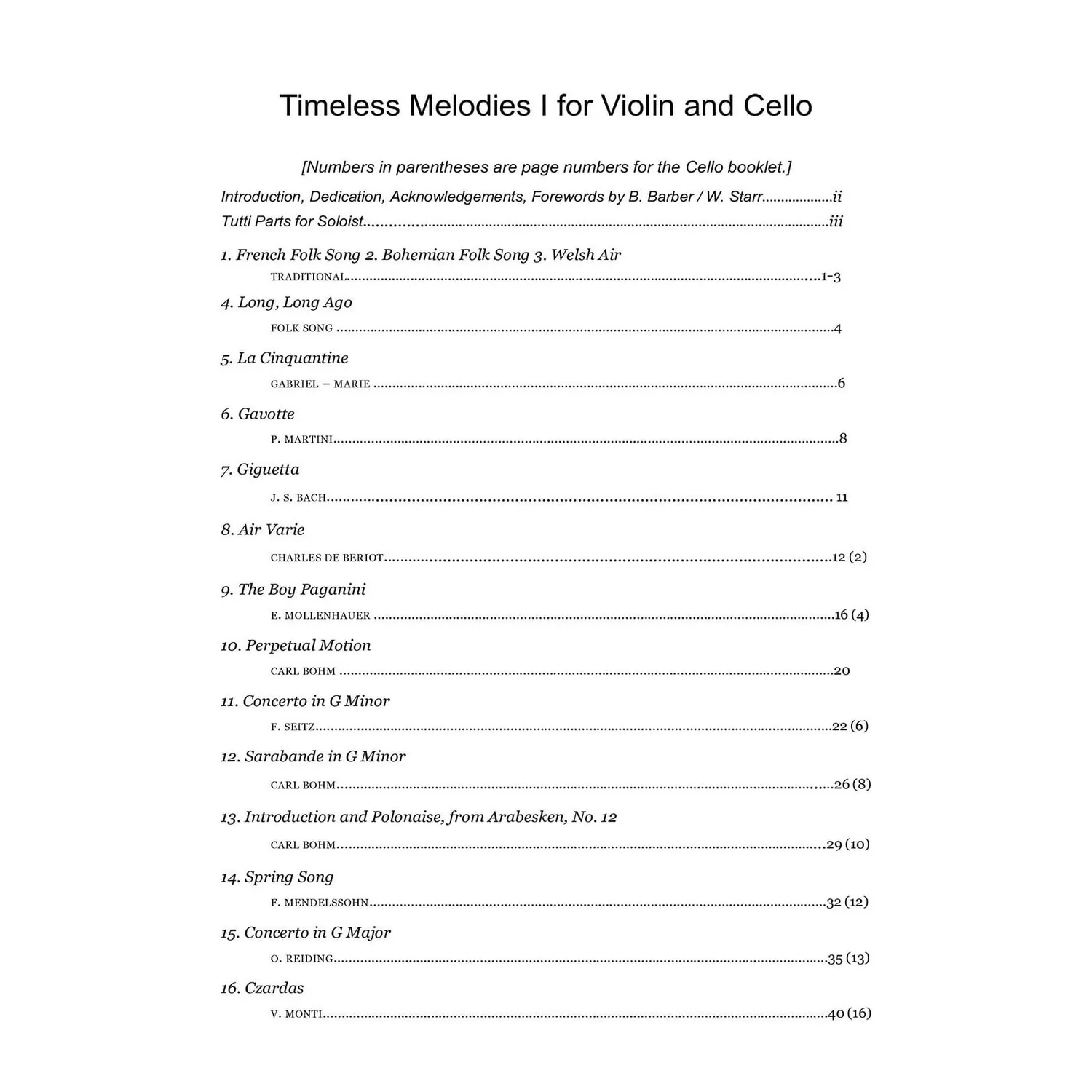 Yasuda Timeless Melodies Vol.1 Violine Cello Download