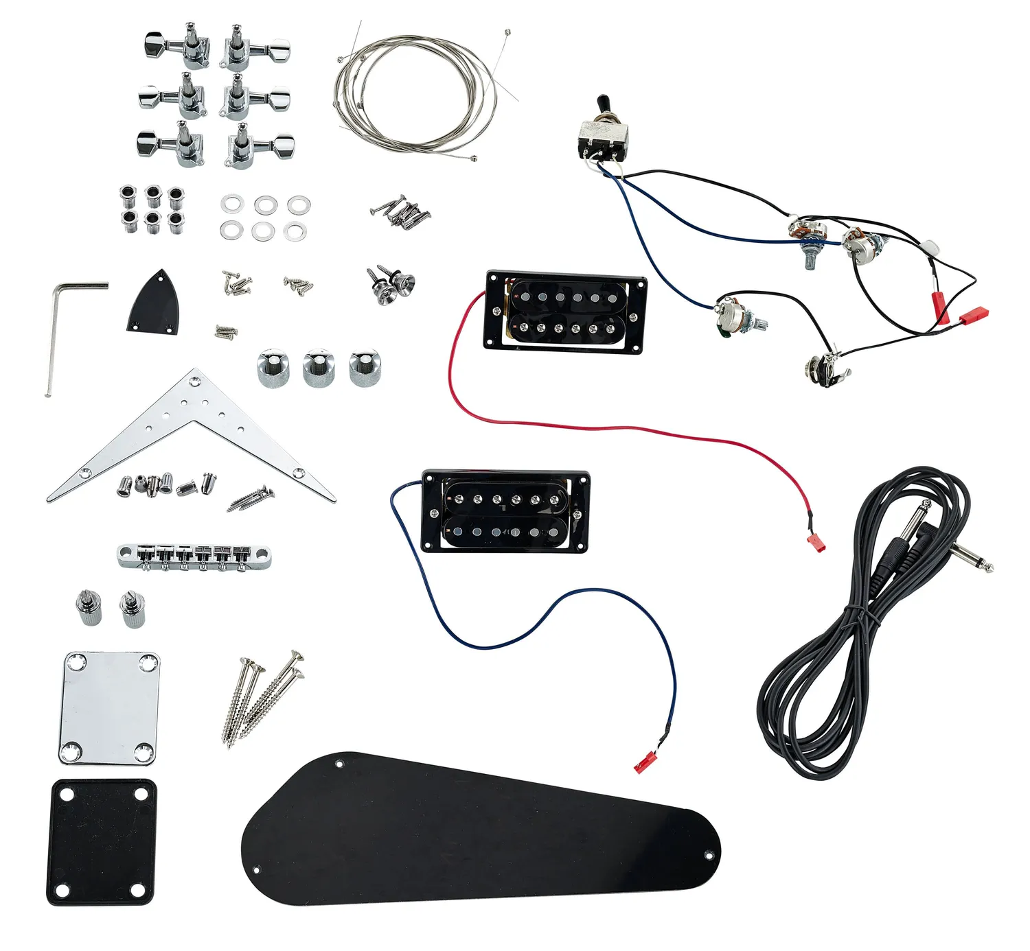 Harley Benton Victory E-Gitarren-Bausatz Natur Humbucker