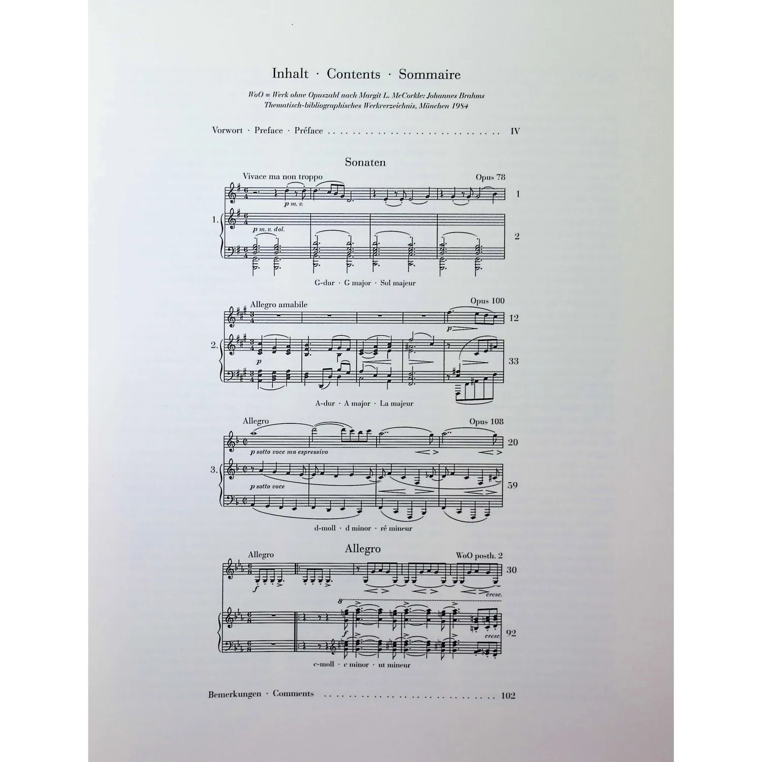 Henle Brahms Sonaten Klavier Violine Urtext Noten