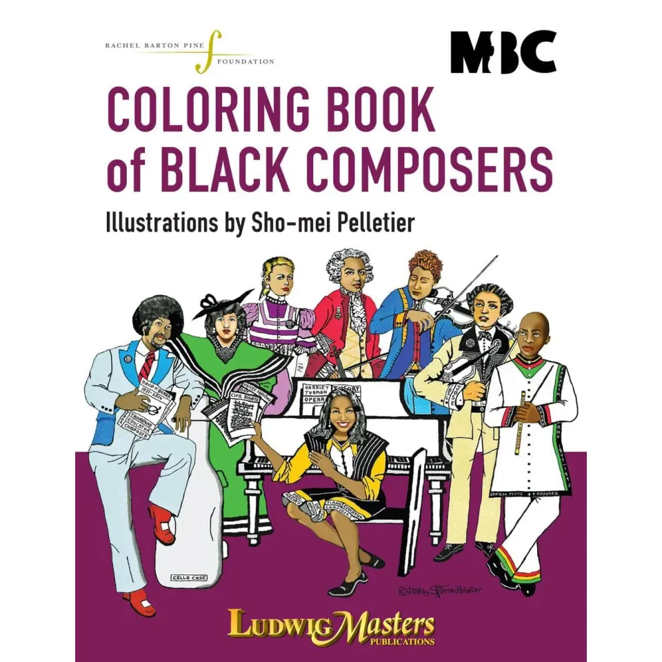 Coloring Book of Black Composers Malbuch Biografien