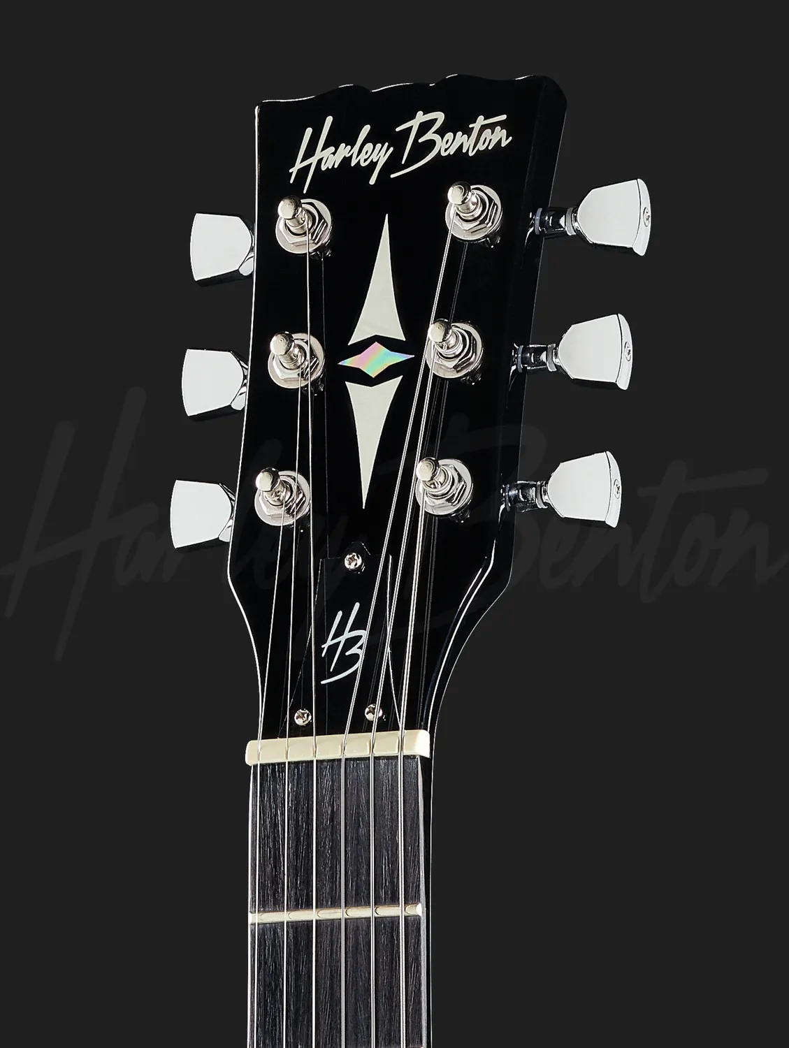 Harley Benton DC-200LH BK E-Gitarre Linkshänder Schwarz