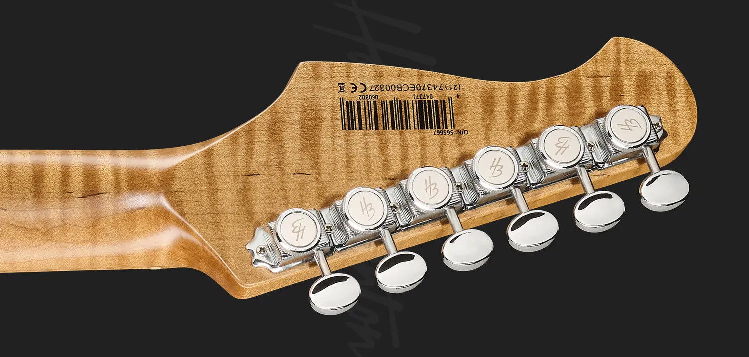 Harley Benton Deluxe ST-Modern Plus E-Gitarre Bengal Burst HSS