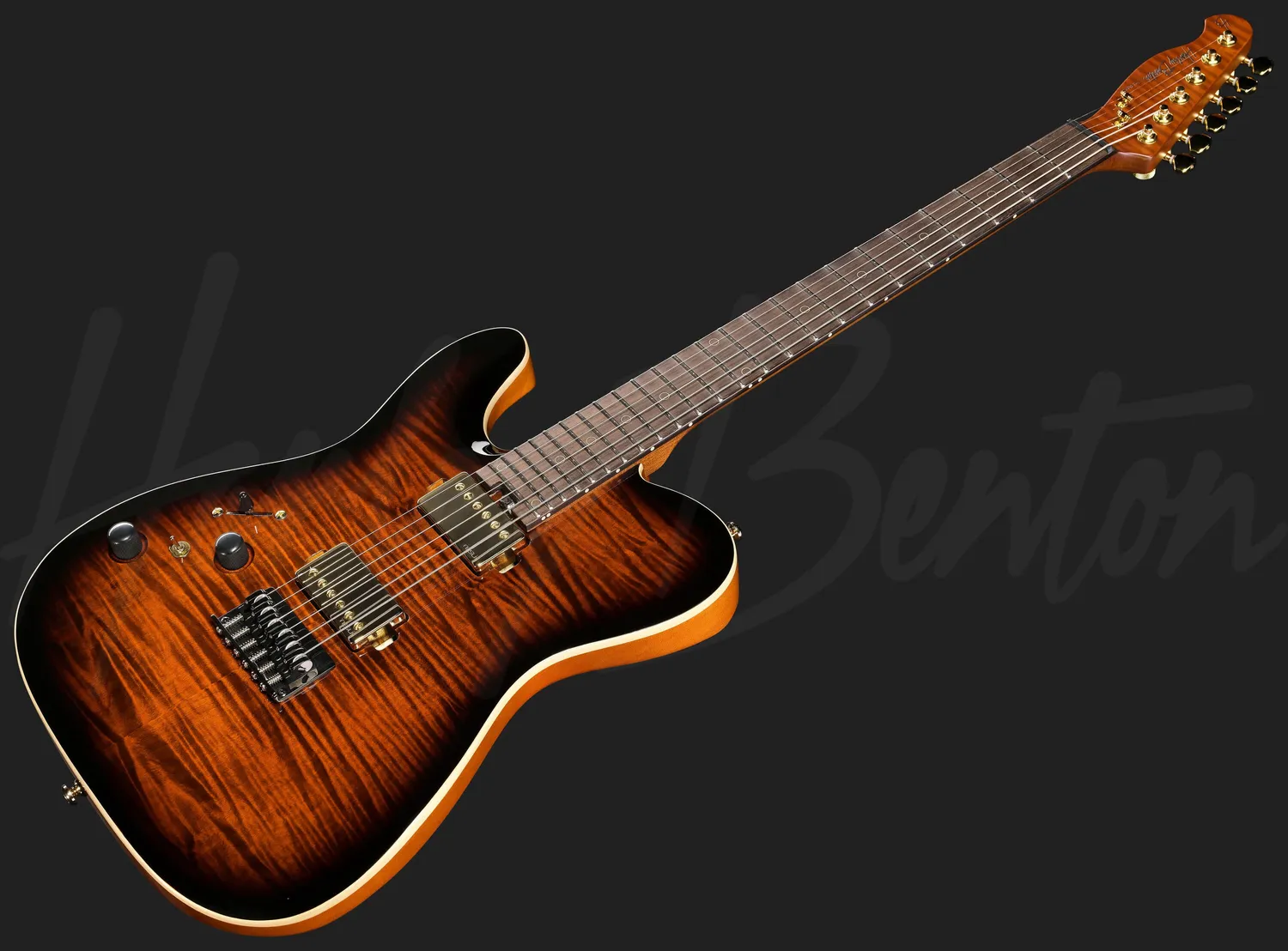 Harley Benton Progressive Fusion-T II Linkshänder E-Gitarre Burst