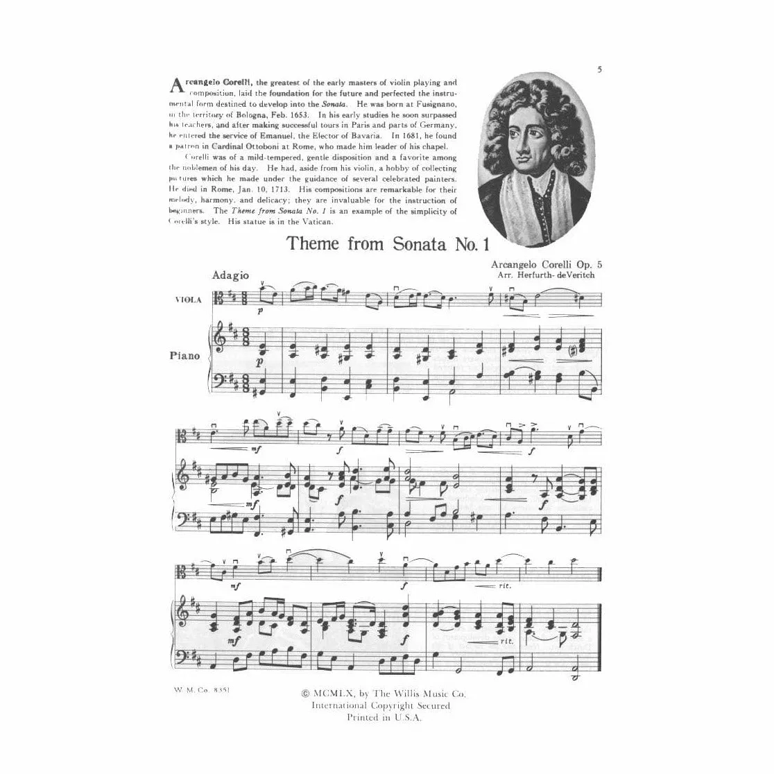 Shar Music Viola and Piano Noten für Bratsche 43 Stücke