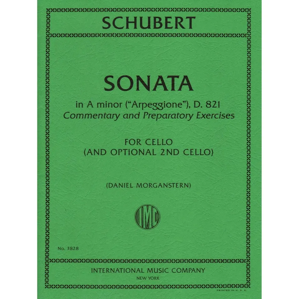 Shar Music Schubert Sonate a-Moll Cello-Noten mit Duo-Stimme