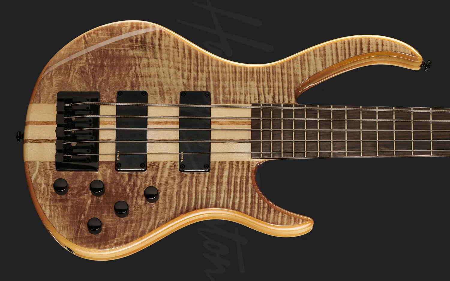 Harley Benton Pro BZ-5000 II NT 5-Saiter E-Bass Ahorn