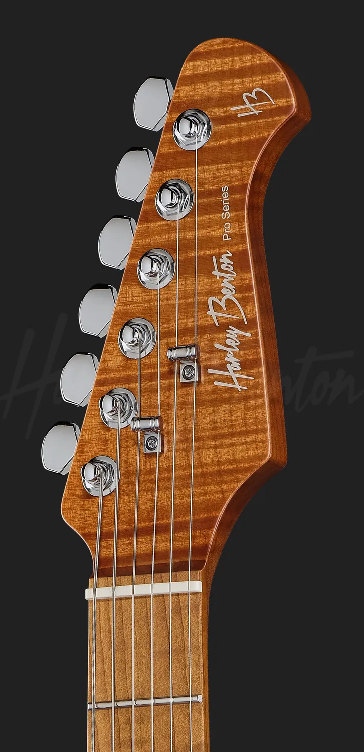 Harley Benton Fusion-IV HSS MN QRG E-Gitarre Raspberry Gloss Tremolo