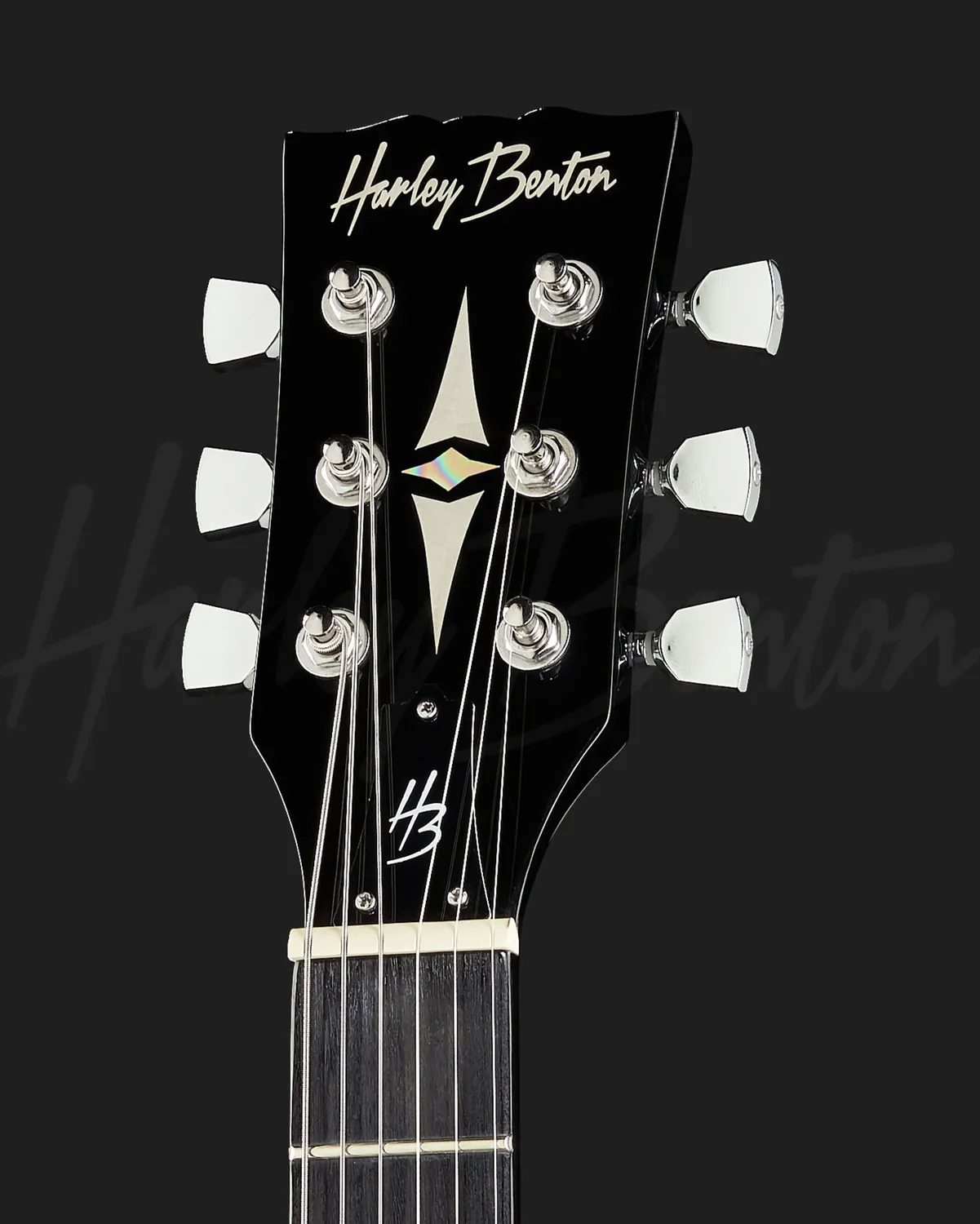 Harley Benton Vintage DC-200 BK E-Gitarre Schwarz Double-Cut