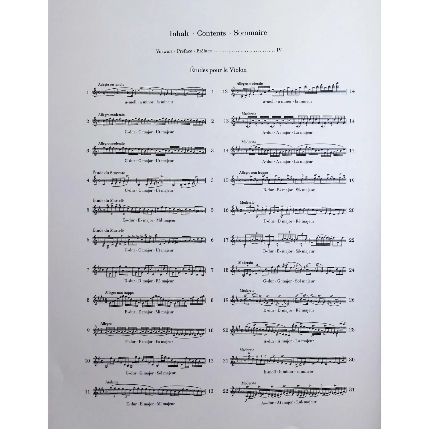 Henle Kreutzer 42 Etüden Violinnoten Urtext