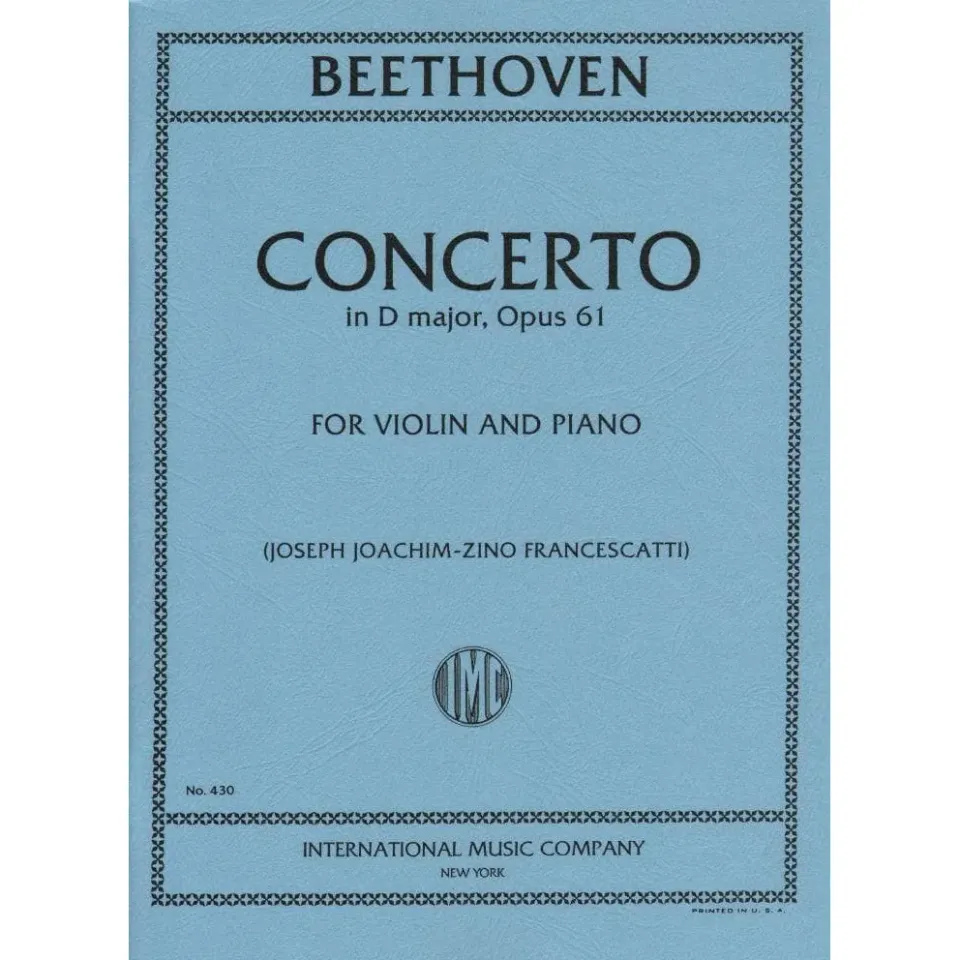 International Beethoven Violinkonzert D-Dur op. 61 Noten