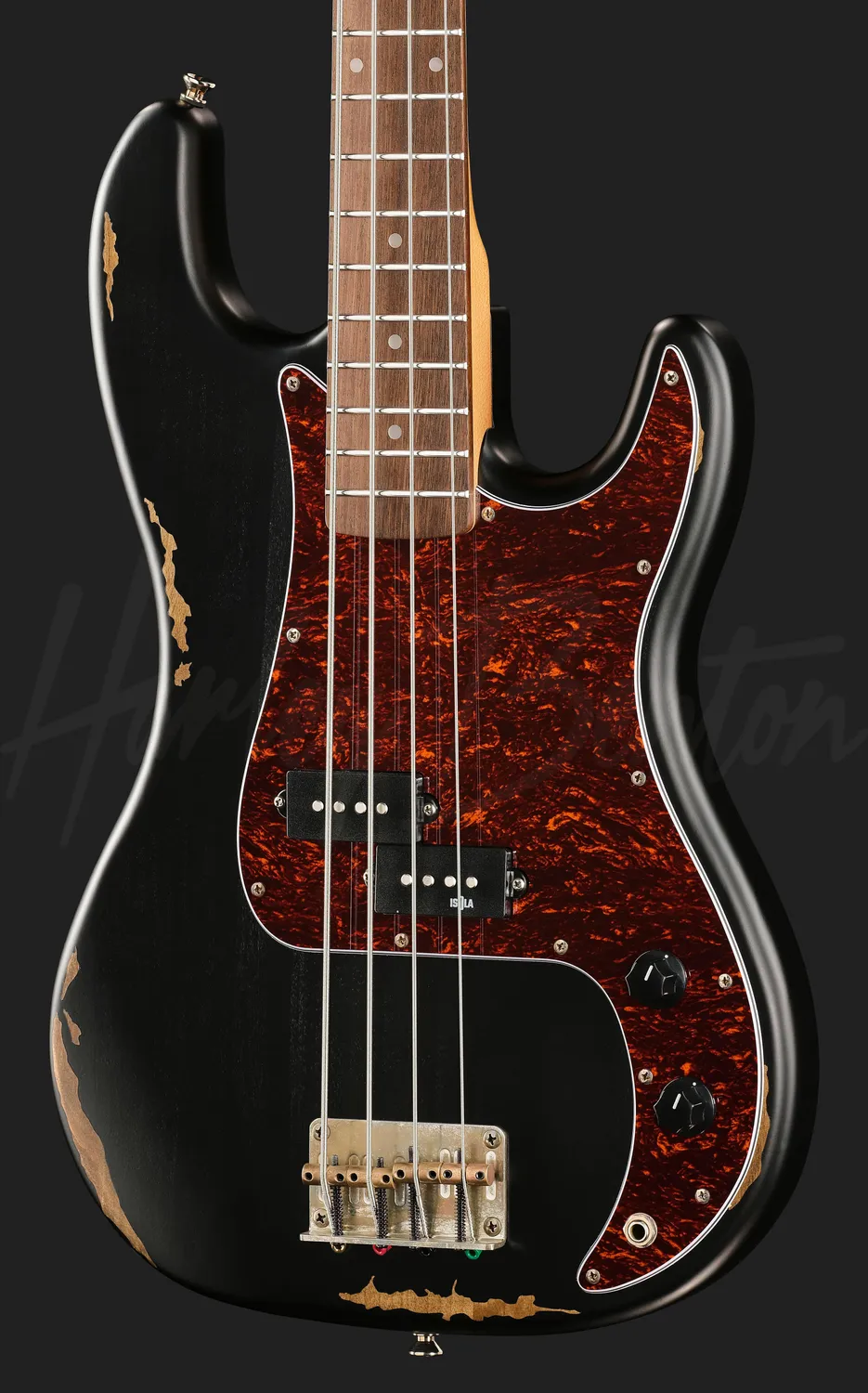 Harley Benton Aged PB-62LA BK E-Bass Light Aged Black
