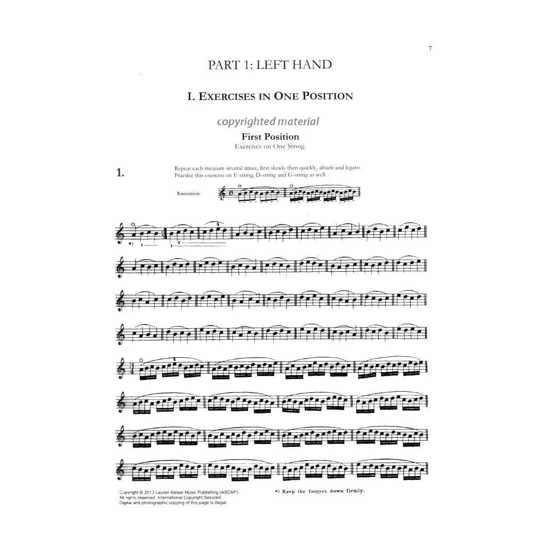 Sevcik Essential Violin Noten für Violine Bogenübungen