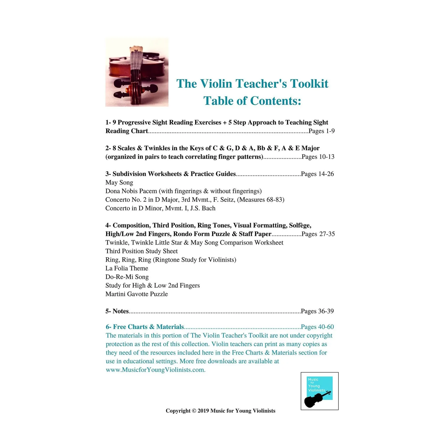 Heather Figi Violin Teacher's Toolkit Download 70 Seiten