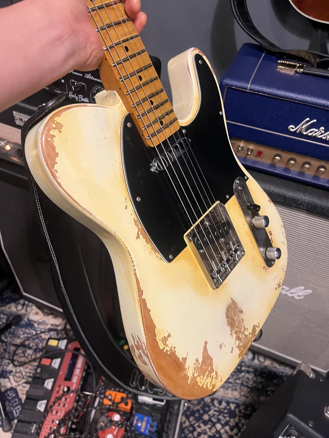 Rocktile Vinstage TL-HMWM E-Gitarre Vintage White Relic