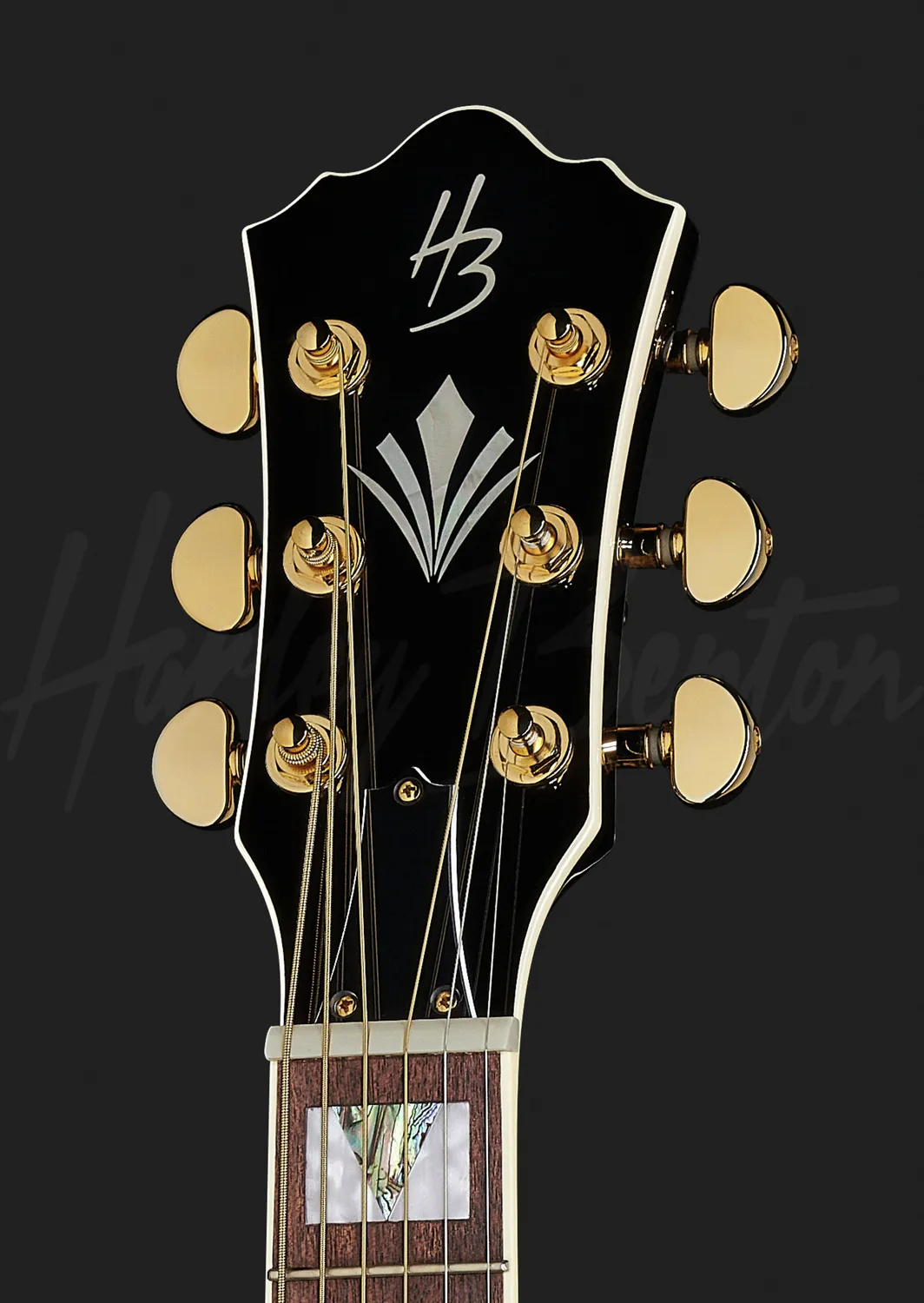 Harley Benton CL King-CE BK Westerngitarre schwarz massiv