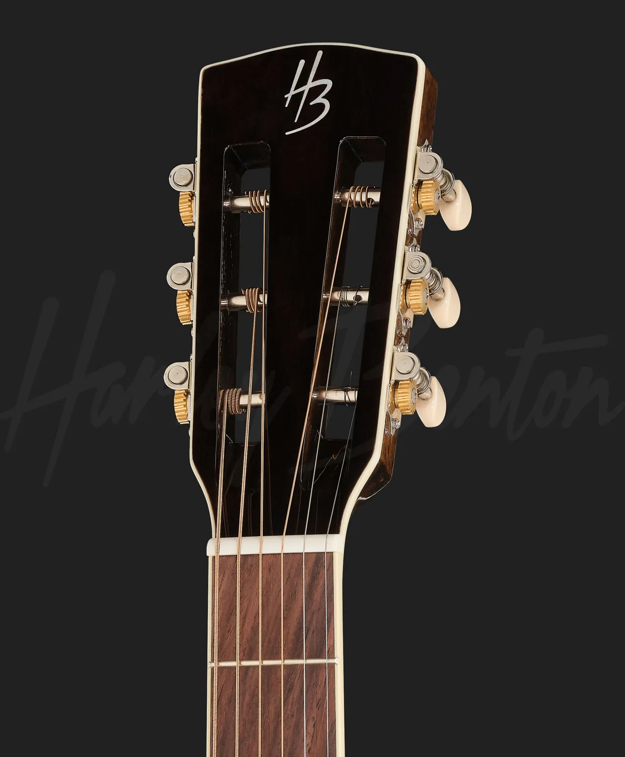 Harley Benton CLF-50E Black Metallic Westerngitarre Fichte