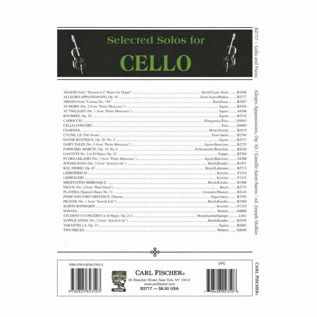 Shar Music Saint-Saens Allegro Appassionato Op 43 Noten Cello