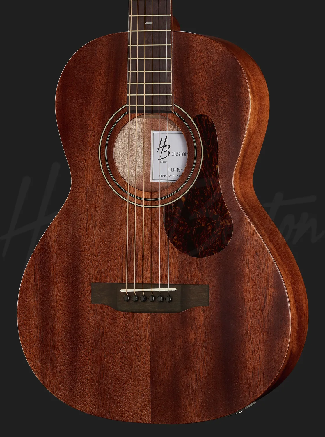 Harley Benton Custom CLP-15ME Parlour-Gitarre Mahagoni Elektro