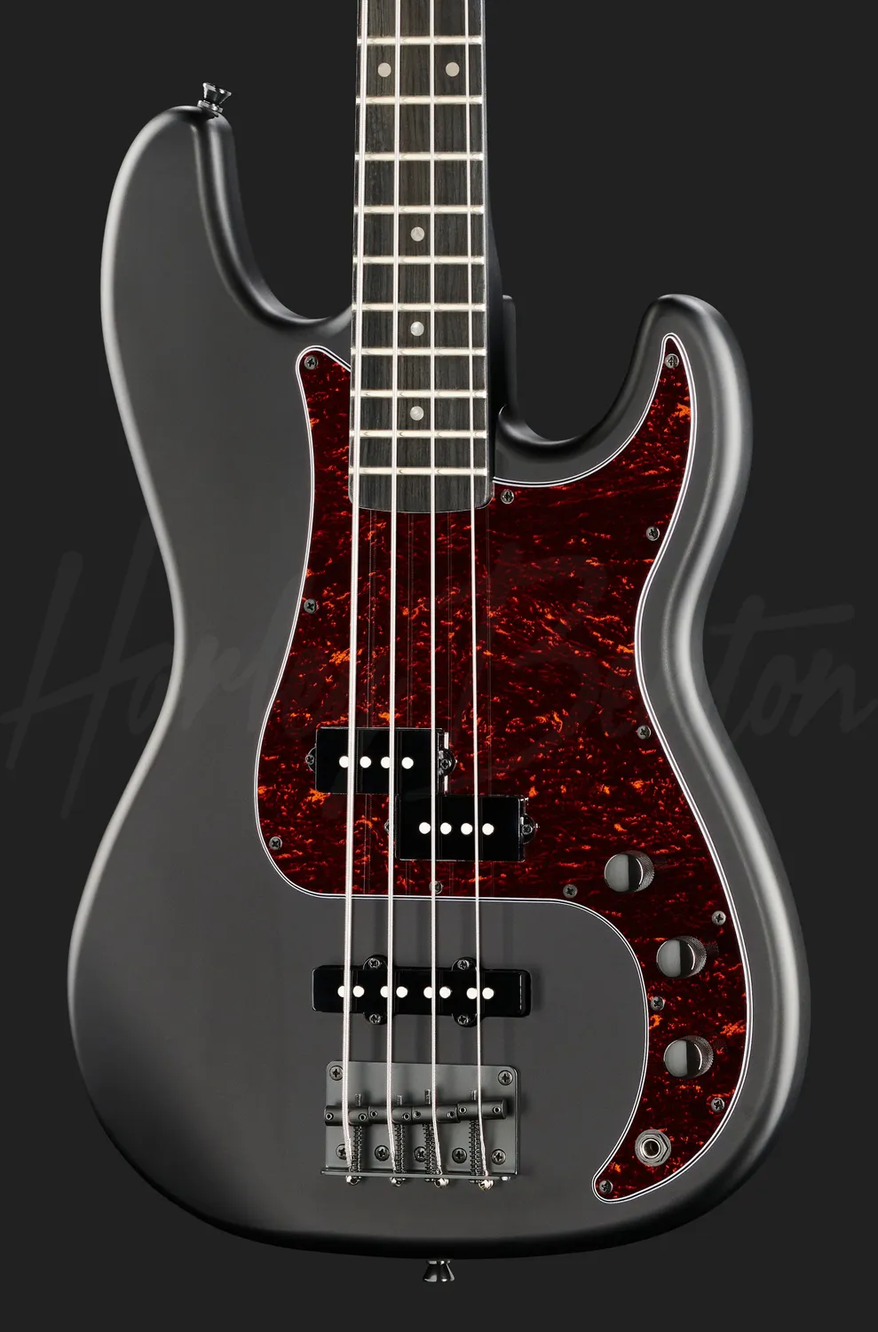 Harley Benton Deluxe PJ-4 SBK E-Bass Satin Schwarz