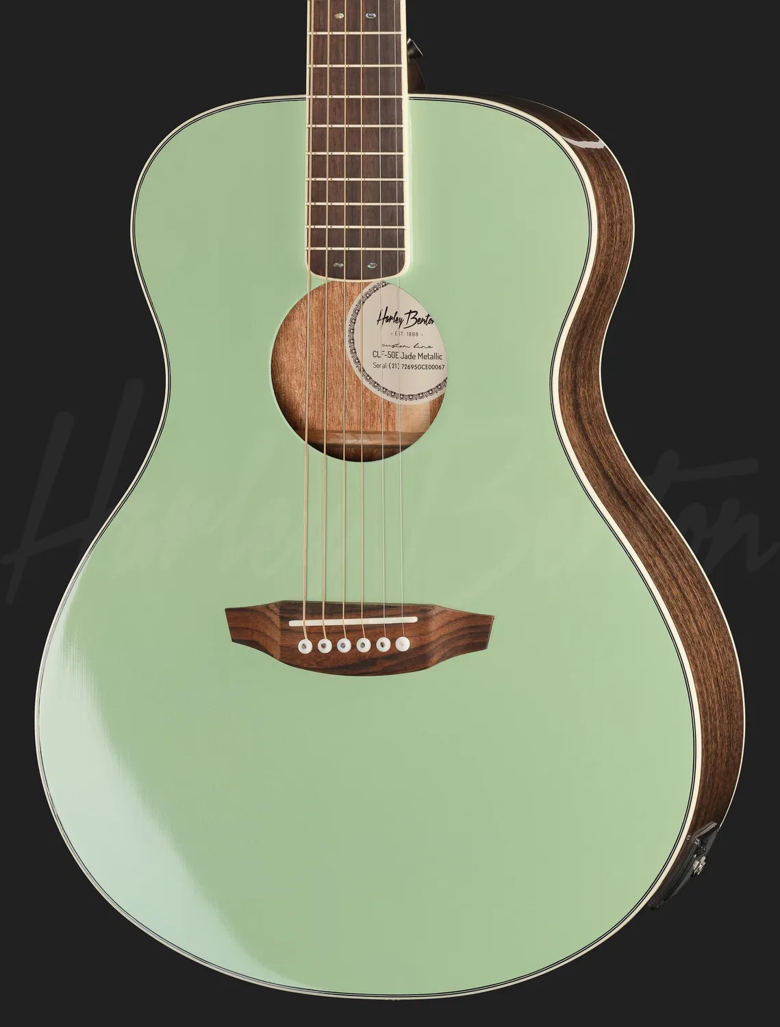 Harley Benton CLF-50E Westerngitarre Jade Metallic Elektro