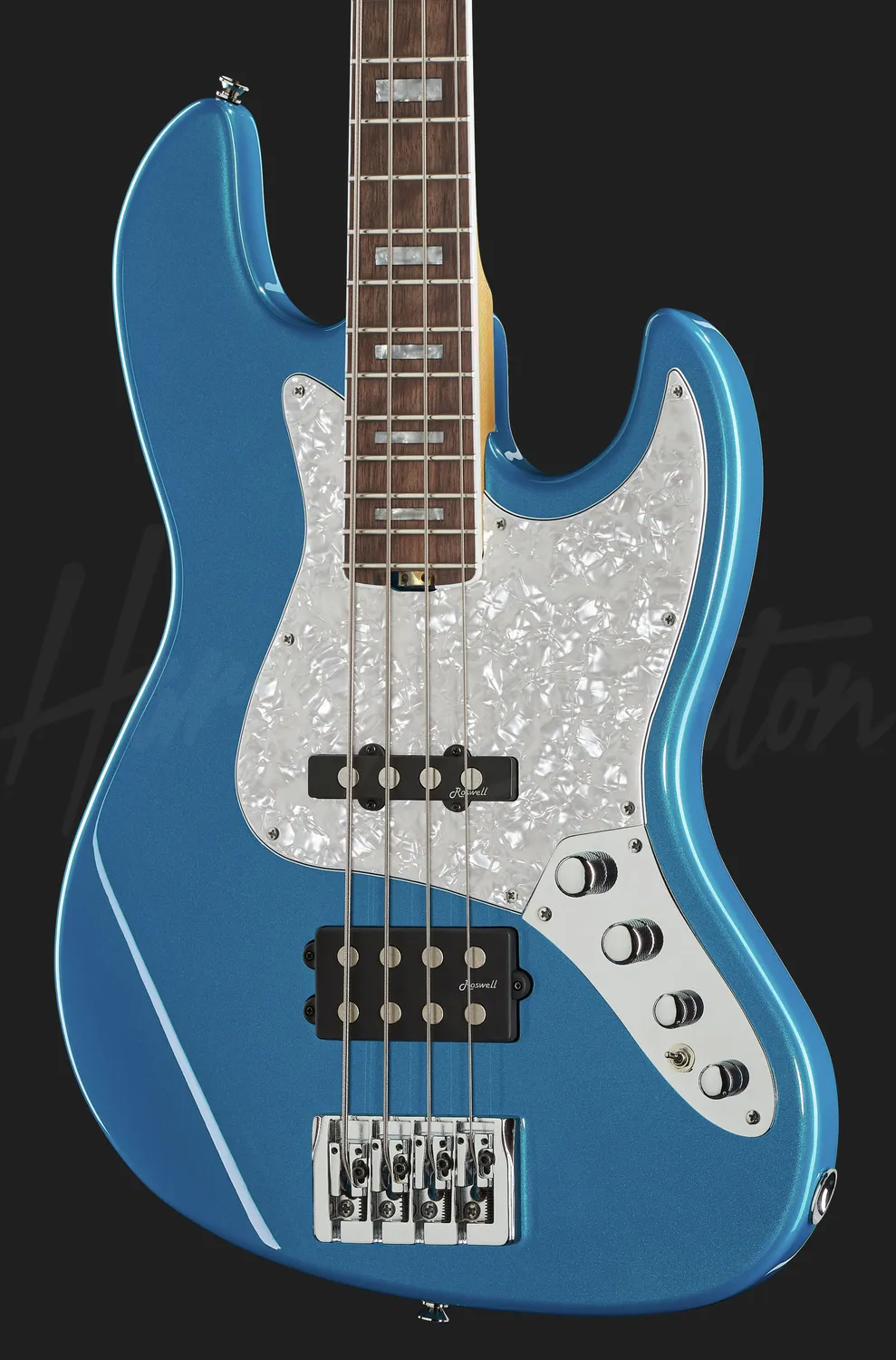 Harley Benton Pro Enhanced MJ-4EB E-Bass Lake Blue