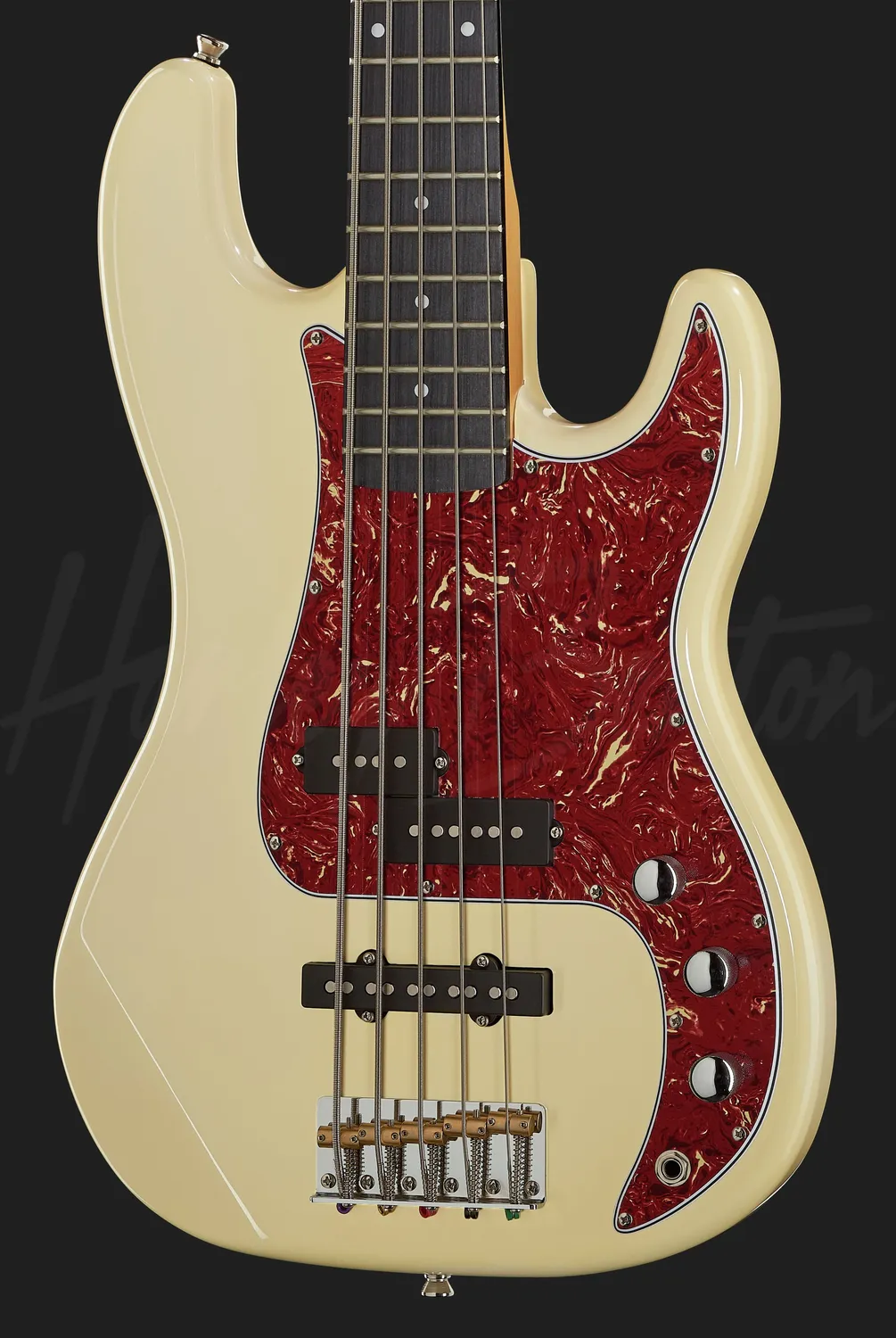 Harley Benton Pro PJ-75 OW 5-Saiter E-Bass Olympic White