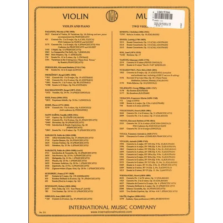 Mazas Etudes Brillantes Op 36 Heft 2 Violin-Noten Galamian