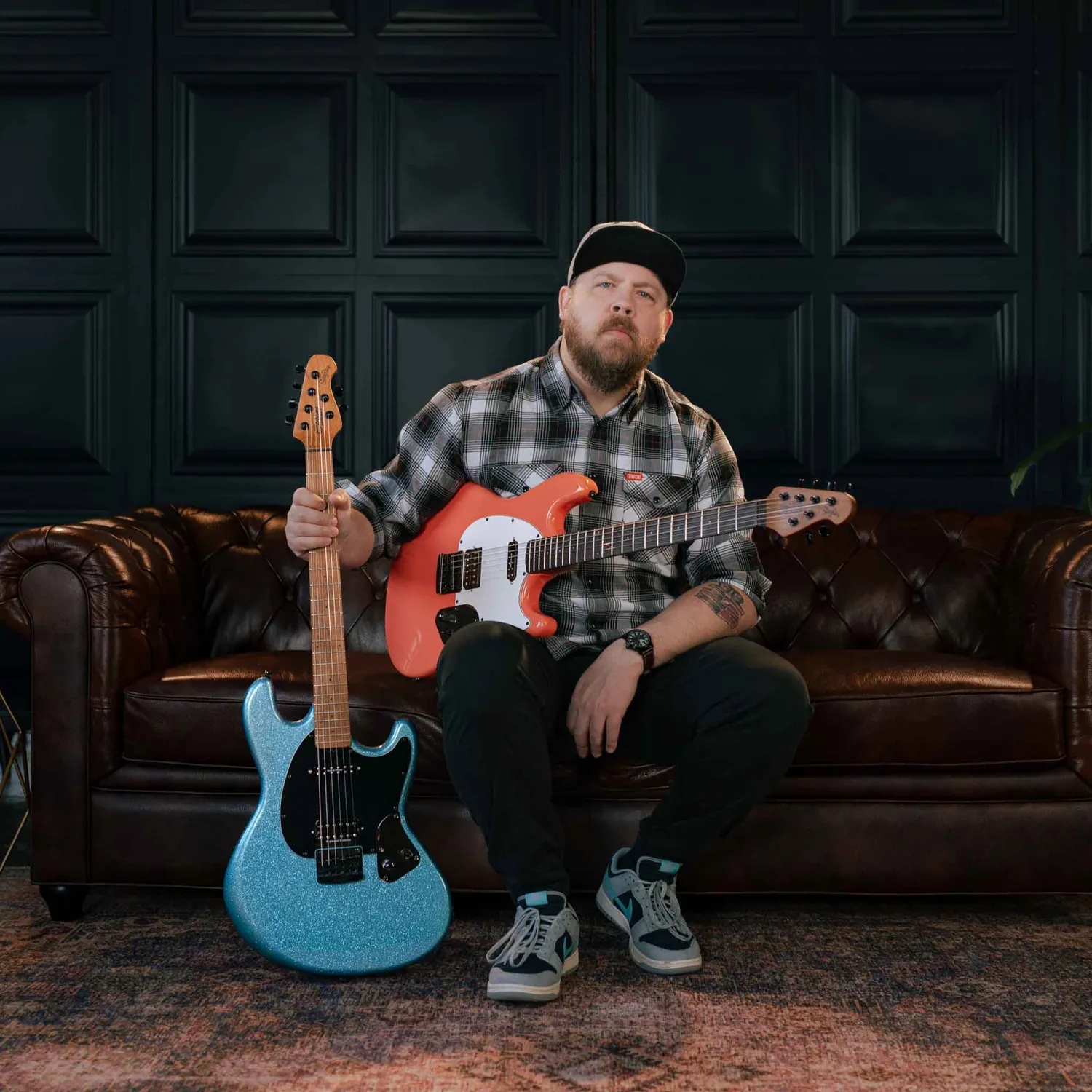Sterling Fluff StingRay E-Gitarre Amana Boat Blue
