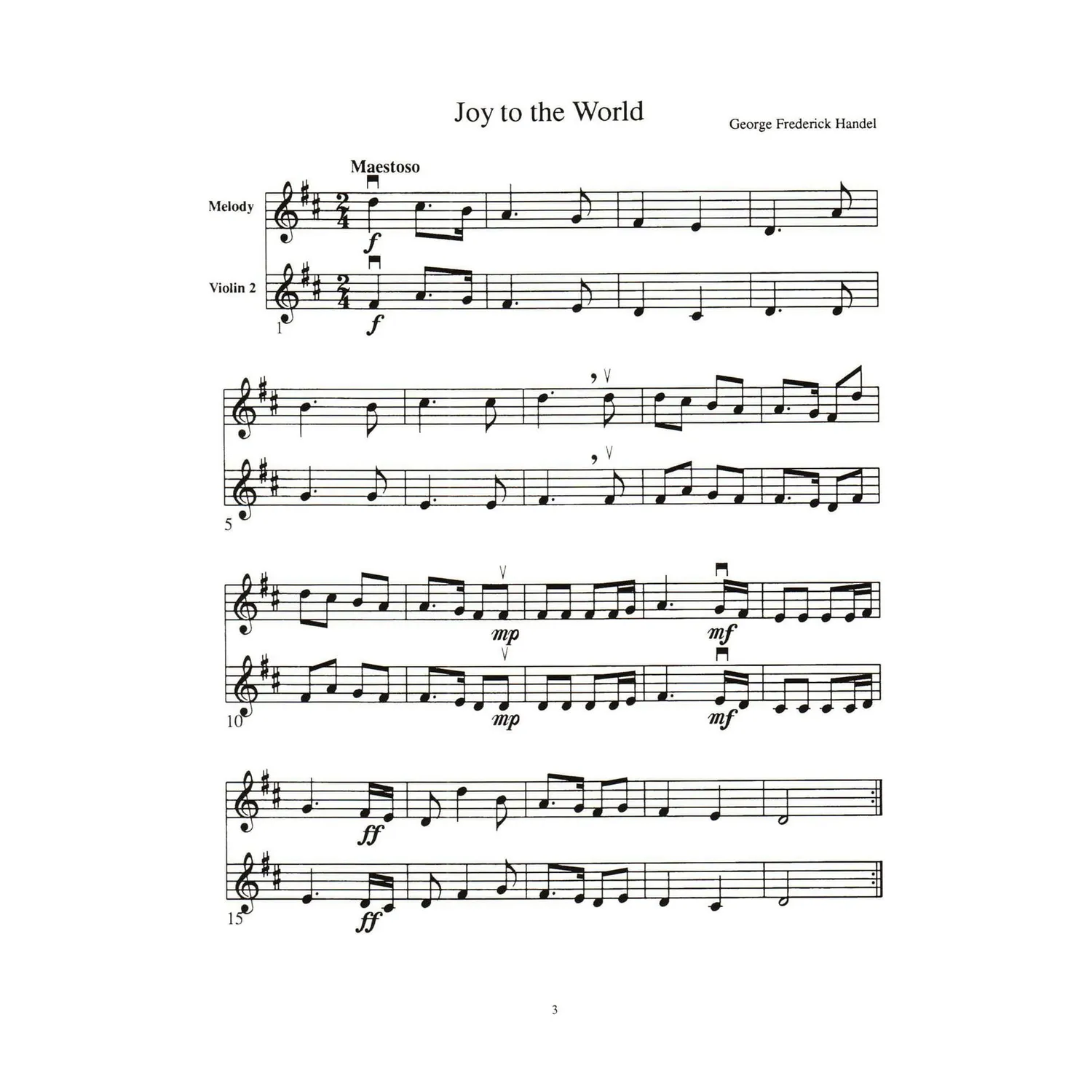 Mel Bay Christmas Solos Violine Level 1 Noten Duncan