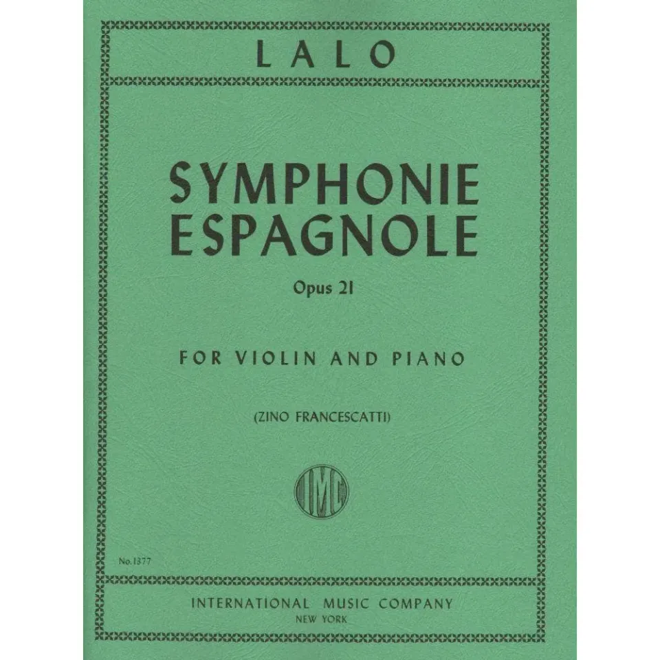 International Lalo Symphonie Espagnole op. 21 Noten Violine