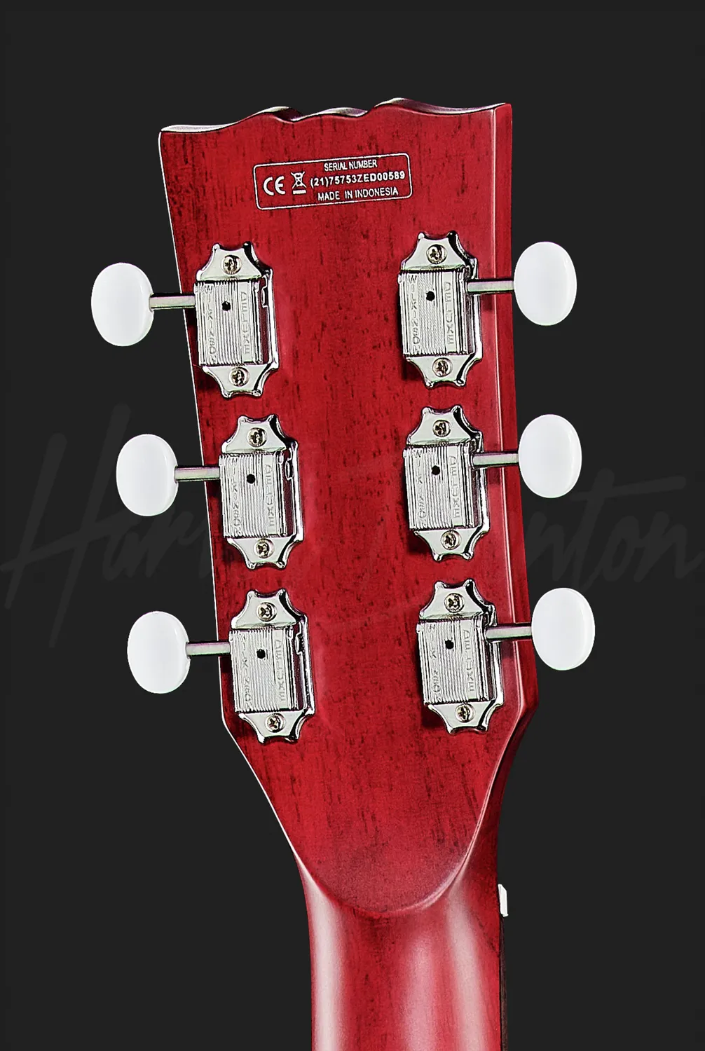 Harley Benton Vintage DC-Junior FAT E-Gitarre Cherry