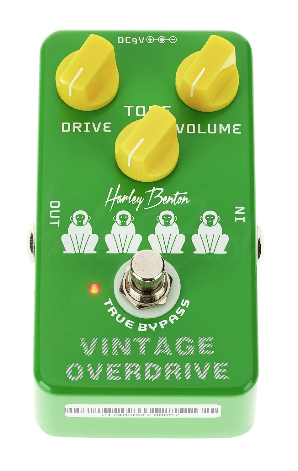 Harley Benton Vintage Overdrive Effektpedal Drive Tone
