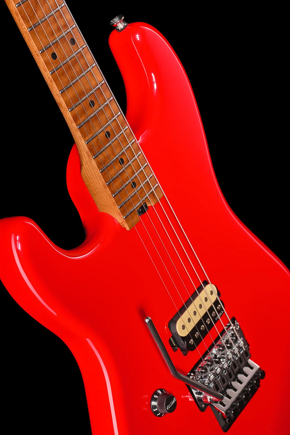 Harley Benton ST-80FR MN LH E-Gitarre Radiant Red Linkshand