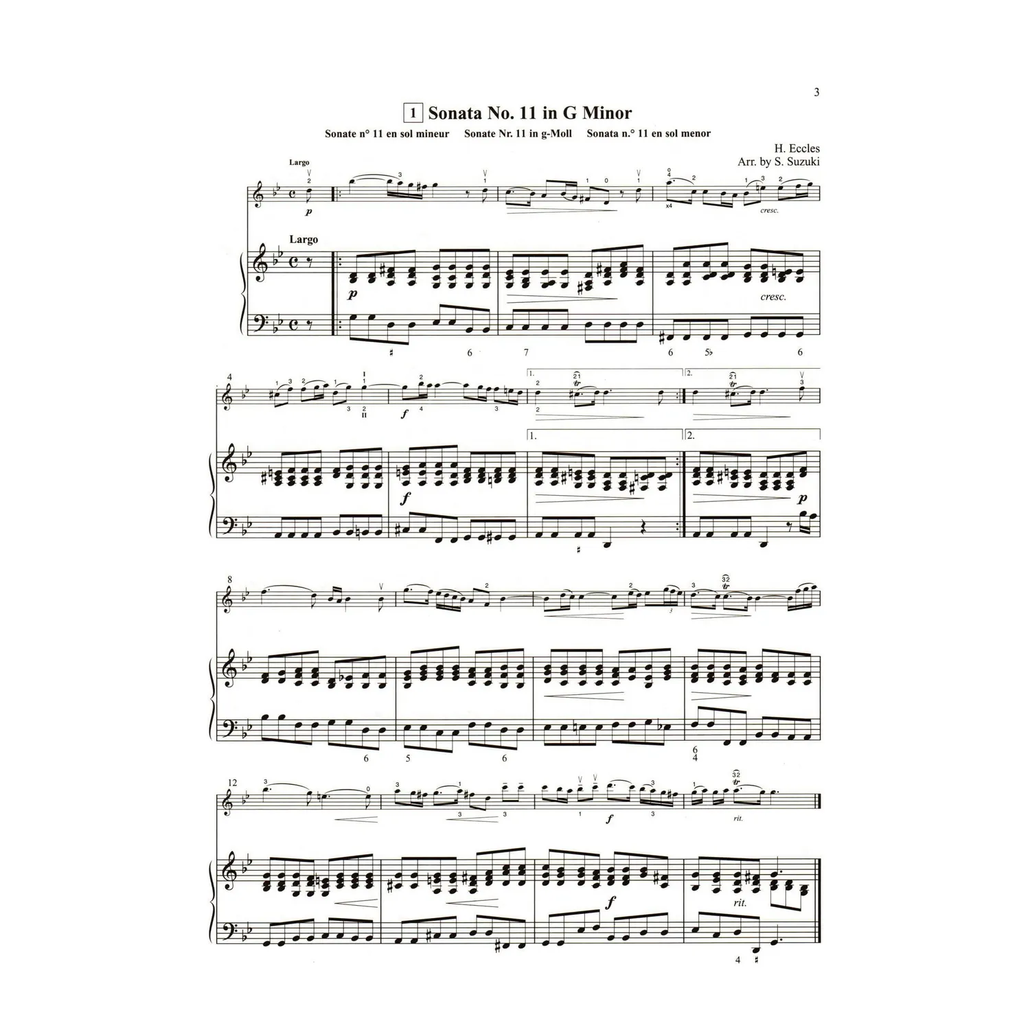 Suzuki Violin School Klavierbegleitung Noten Vol.8